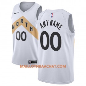 Maillot NBA Toronto Raptors Personnalisable 2018-19 Nike City Edition Blanc Swingman - Homme